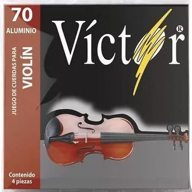 Juego De Cuerdas Para Violin Victor Aluminio-- VCVI-70