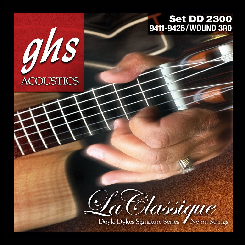 Juego De Cuerdas Para Guitarra Acustica Nylon Crystal GHS-- DD2300