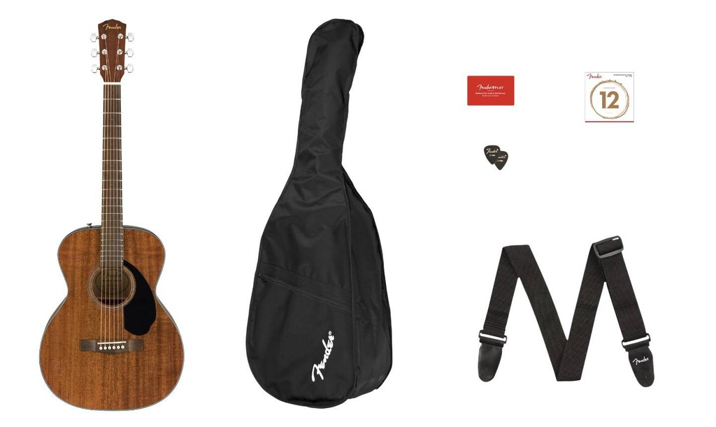Paquete Guitarra Acustica Fender CC-60S
