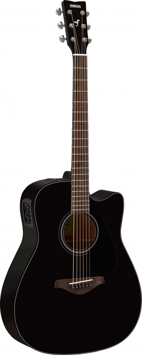 Guitarra Electro-acústica Yamaha Folk Negra