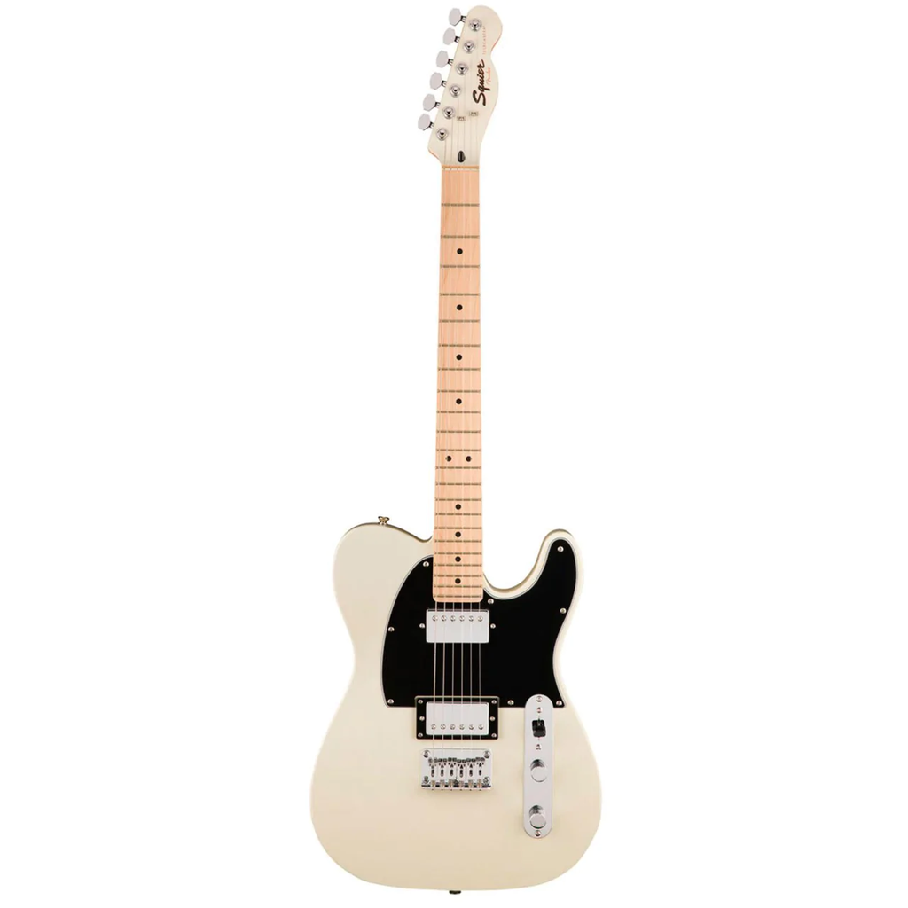 Guitarra Electrica Fender Sq Contemporary Tele HH MN Blanca
