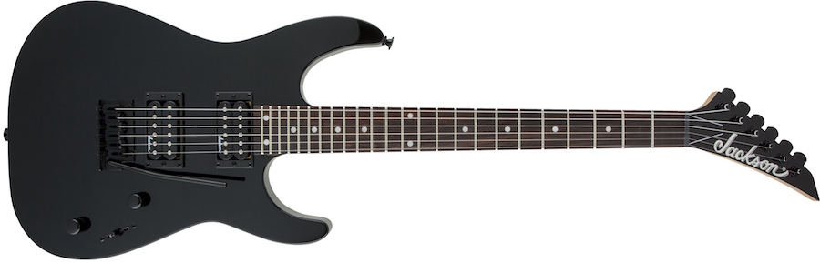 Guitarra Electrica Jackson JS12 Dinky, Ah Fb, 24 Ft, Negra