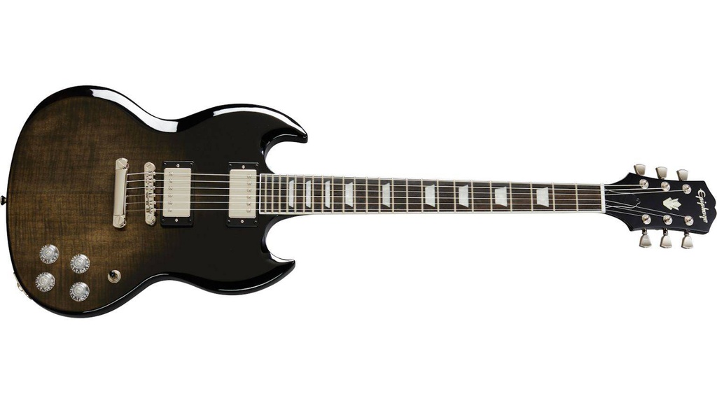 Guitarra Electrica Epiphone SG Modern Figured Trans Black Fade