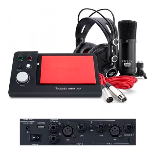 Interfase Focusrite Itrack Dock Studio Con Acce