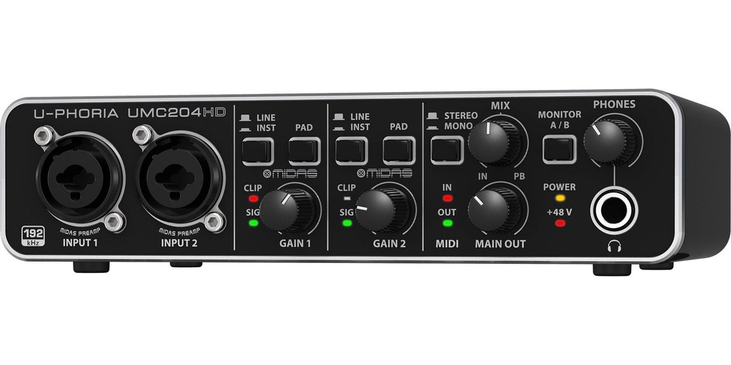 Interfase Behringer  Mod. Umc204Hd