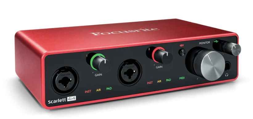 Interfase Focusrite Scarlett 4I4 3ra Generación