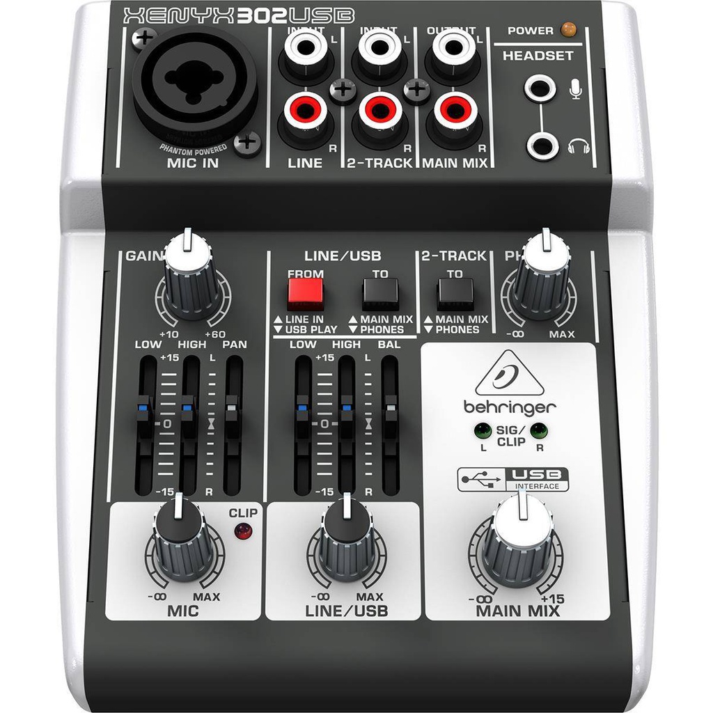 Mezcladora Behringer MOD. 302USB