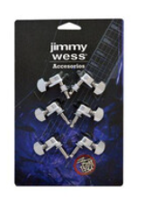 Maquinaria Guitarra Elec Jimmy Wess 3+3 Cromada Perno Metal