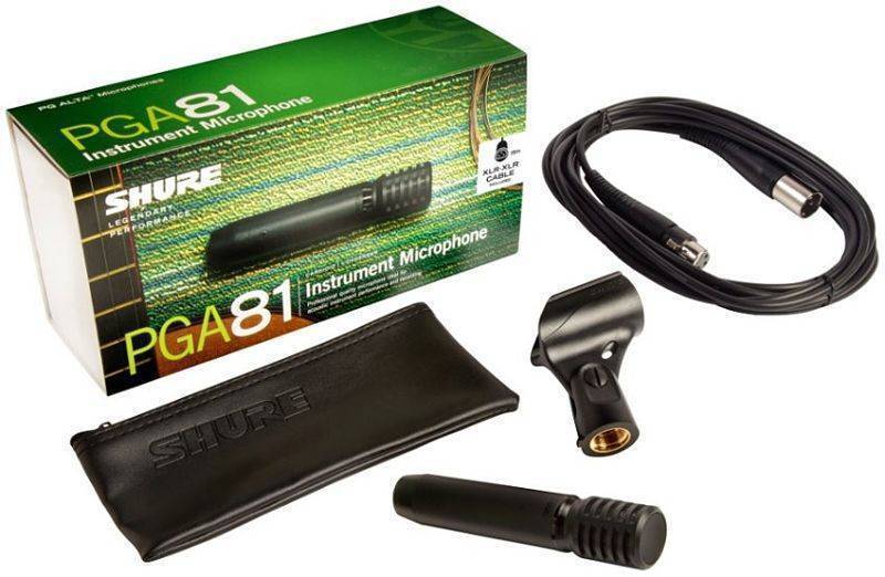 Microfono De Condensador Shure Para Instrumento PGA81