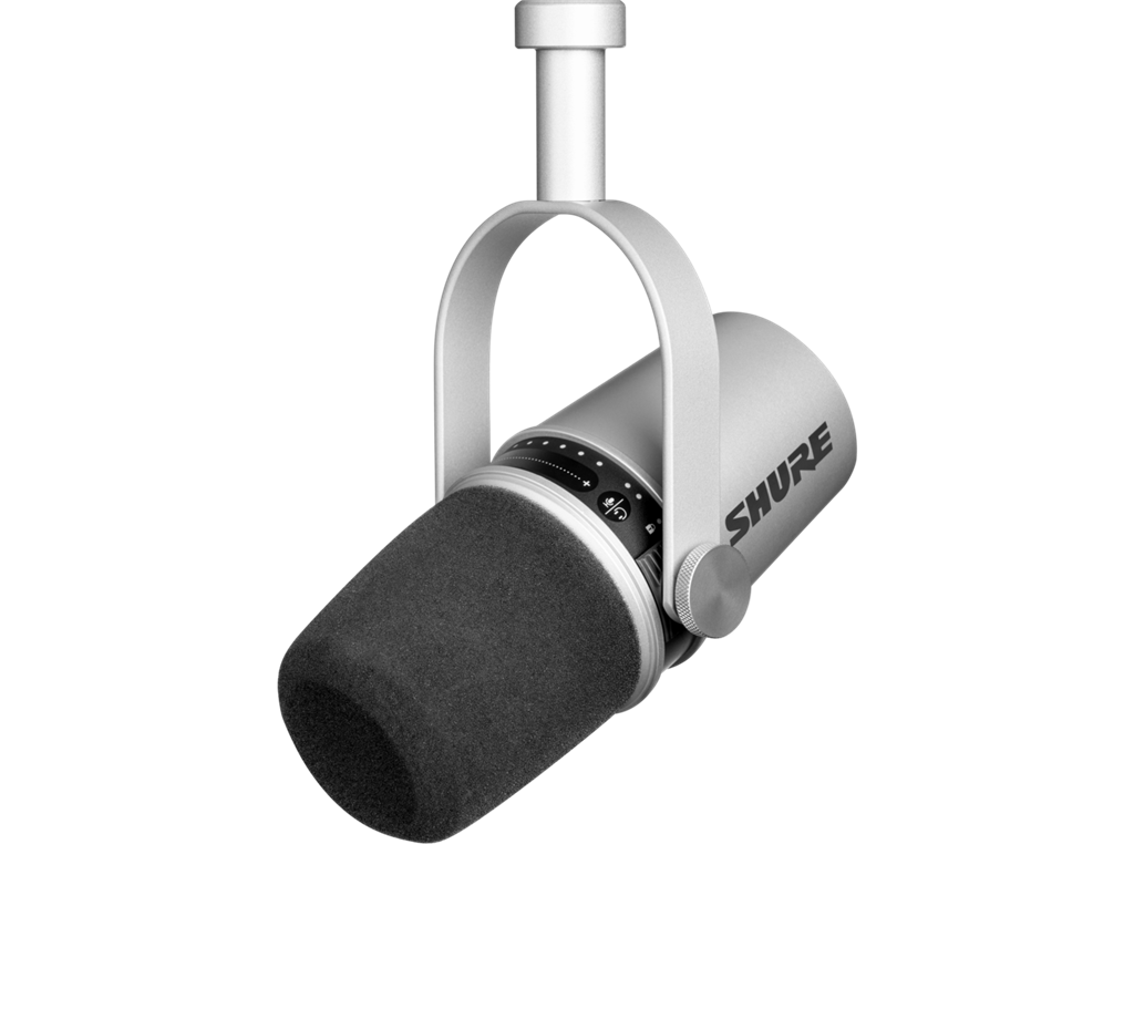 Microfono Shure Mv7-s Color Plateado