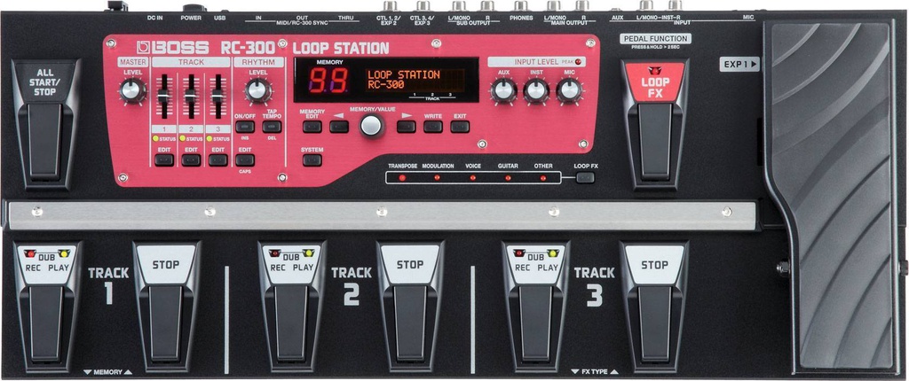 Pedalera De Efecto Loop Station Profesional RC-300