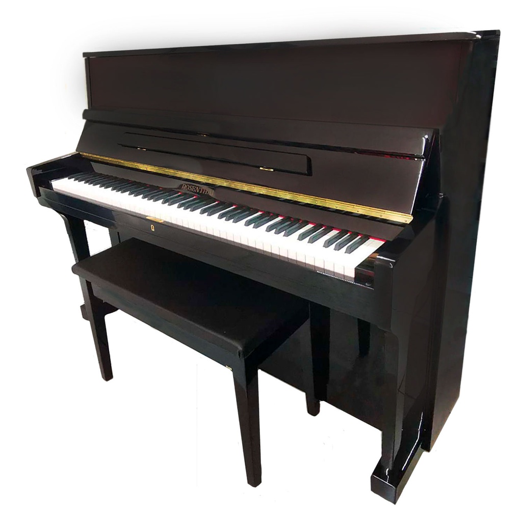 Piano Vertical 115cm Negro Estudio C/ BANCA ROSENTHAL