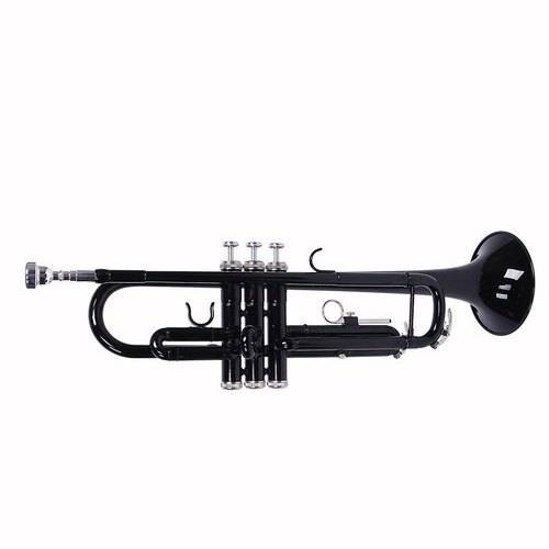 Trompeta Sib Negra Doble Llave 3Bk Silvertone-- SLTP009