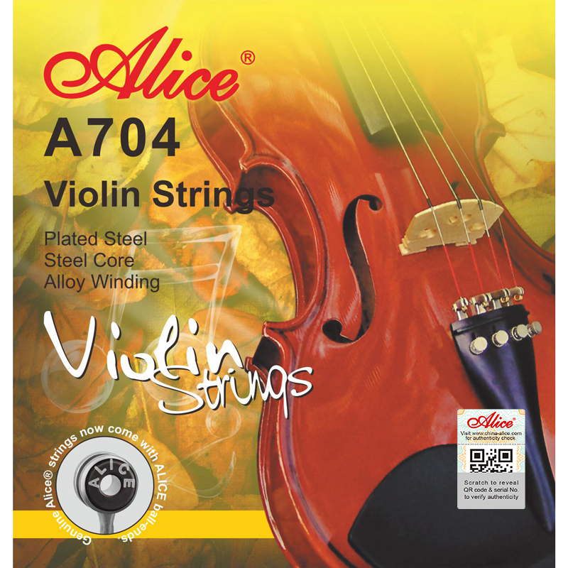 Encordadura para Violín Con nucleo de Acero A704S