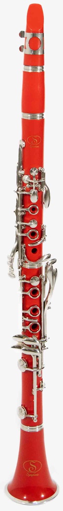 Clarinete Symphonic De Baquelita Sib17 Llaves Rojo-- CL-01 RD