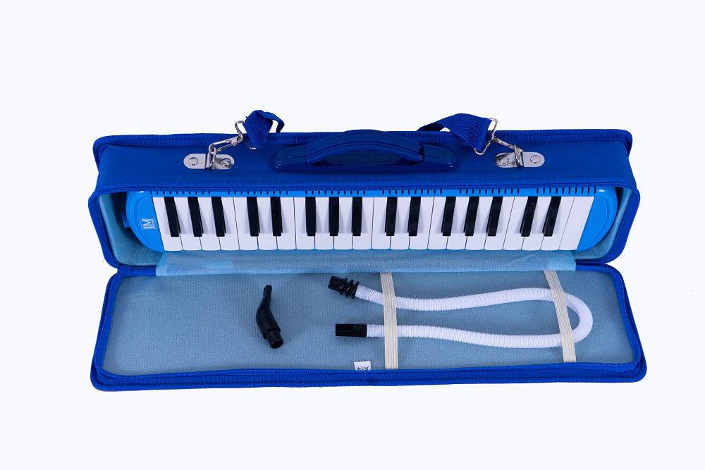 Melodica De 37 Teclas Color Azul C/Funda