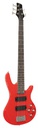 Bajo electrico Symphonic de 5 cuerdas Rojo