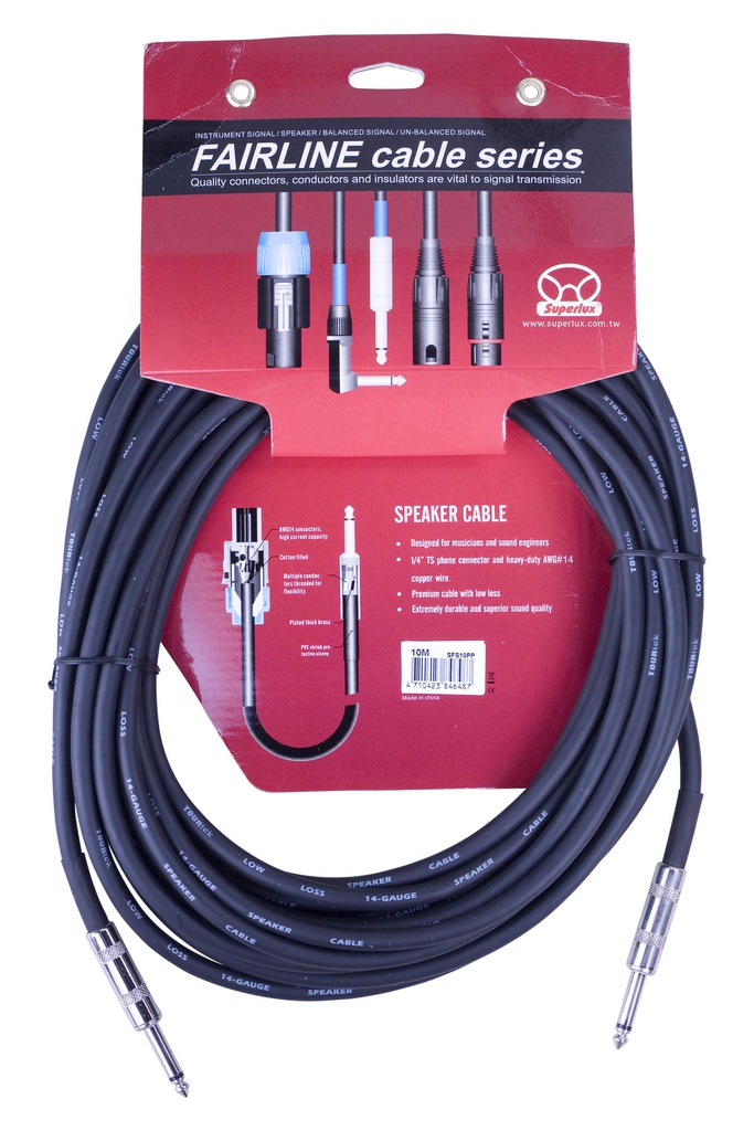 Cable para Bocinas Plug A Plug De 10 Mtr SPS10PP