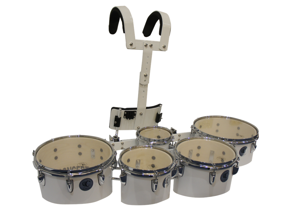 Multitenor De 5 Toms LM 6,8,10,12y13 Color Blancos-- QAZ-05