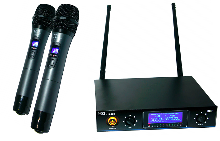 Microfonos De Mano 2 Pzas Digital  HL-22M