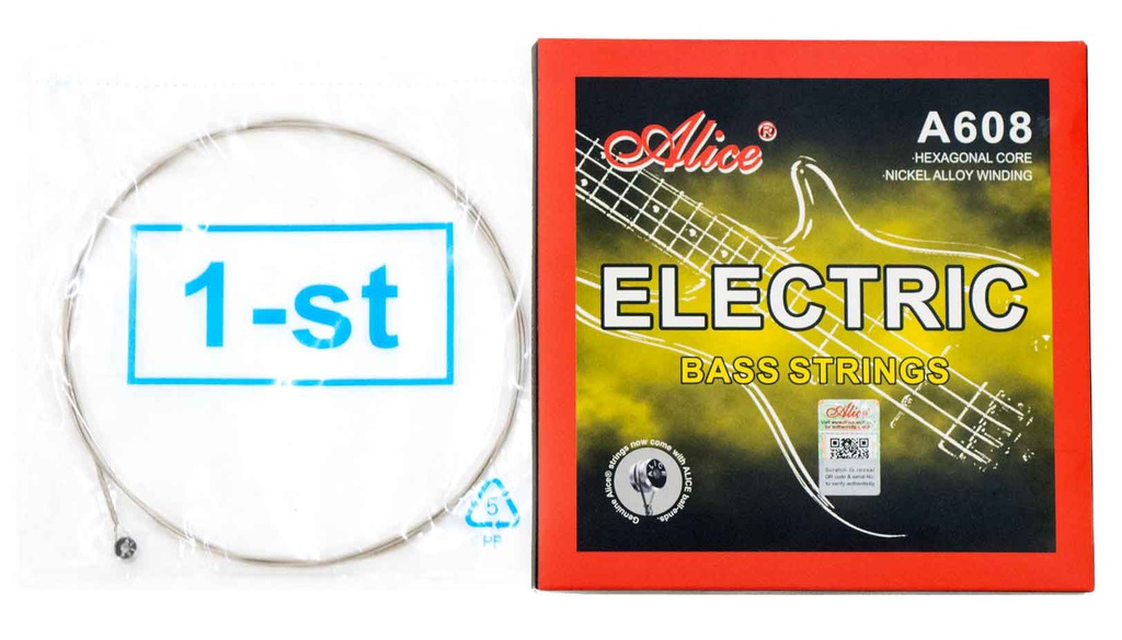Cuerda Bajo Eléctrico 1a Alice .045