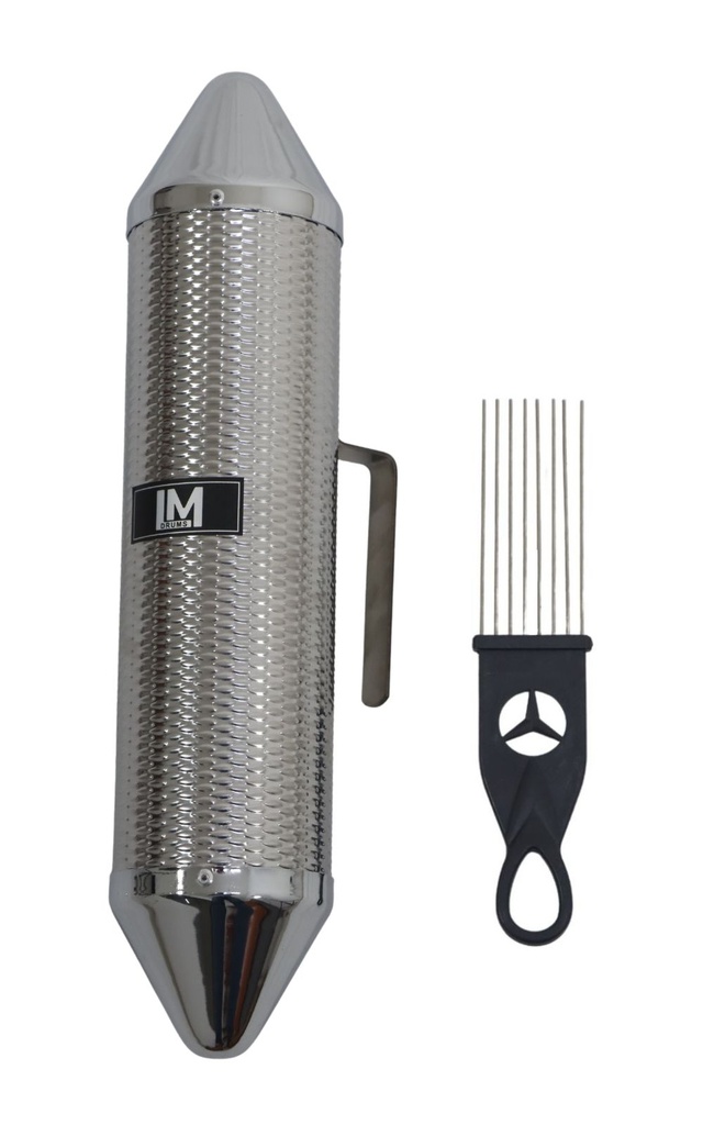 Guiro Metalico Shaker con raspador 4X11  MG-0718
