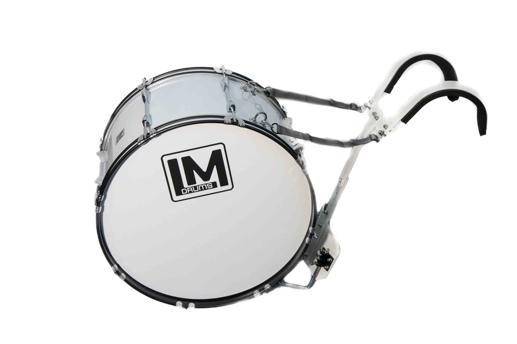 Bombo De Marcha 24x12 Blanca BD-221 24X12