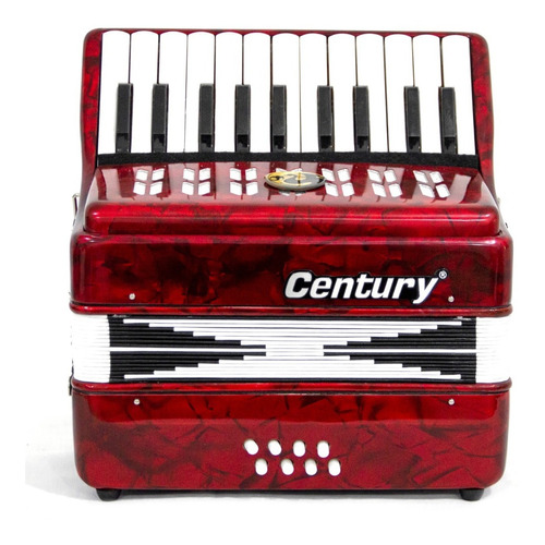 Acordeon Teclas Junior 22-8 Rojo C22K8BSR Century