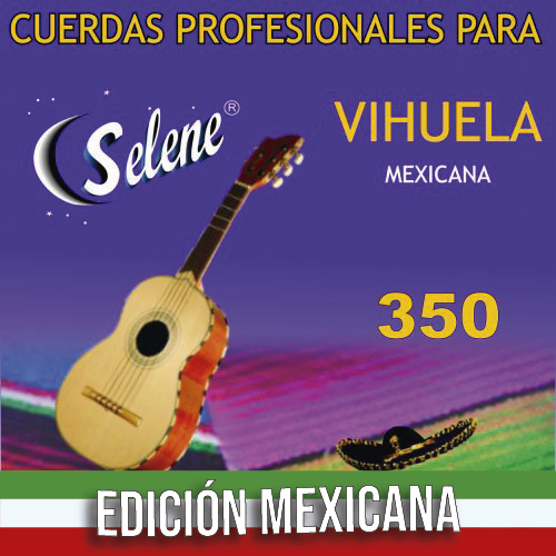 Juego De Cuerdas Para Vihuela Nylon Tricolor Selene-- 350TRI