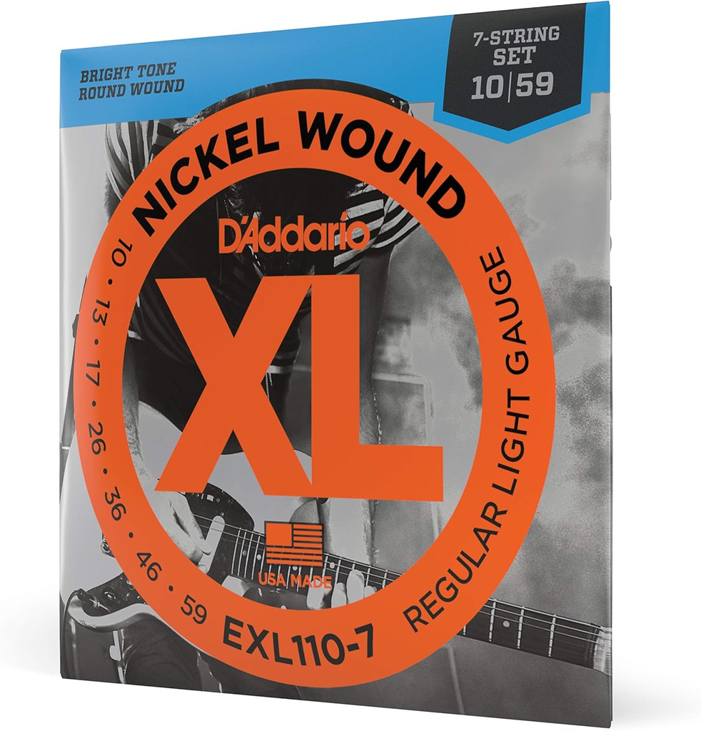 Juego De Cuerdas Para Guitarra Elect. 7 Cdas-- EXL-110-7