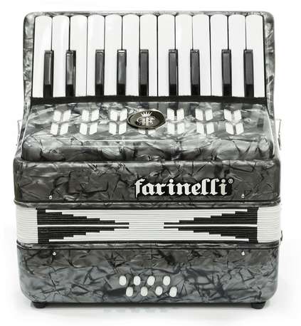 Acordeon Teclas Junior 22-8 Gris Farinelli-- 22K8BSG