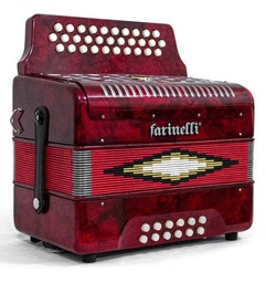 [3012MIR] Acordeon Botones MI Rojo 3012EAD Farinelli--3012MIR