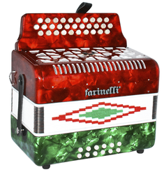 [3012LAB] Acordeón Farinelli Botones Bandera 3012ADG