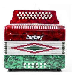 [C3012B] Acordeón Century Botones SOL Bandera 3012