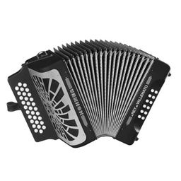 [A49621] Acordeon Diatonico Honner SIB-MIB-LAB Negro