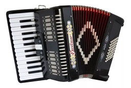 [2352BKE ] Acordeon Teclas 2648 Excelsior Negro