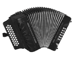 [A4964S] Acordeon Botones Hohner El Rey Del Vallenato Negro-- A4964S