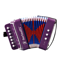 [ACIFMON] Acordeon Infantil 7 Botones Morado 2 Bajos Farinelli-- ACIFMON
