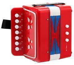 [ACIFRO] Acordeon Infantil 7 Botones Rojo Farinelli-- ACIFRO