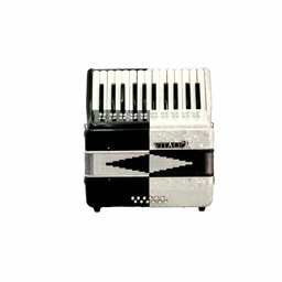 [YJP2512B] Acordeón Teclas 2512 Solaris Blanco
