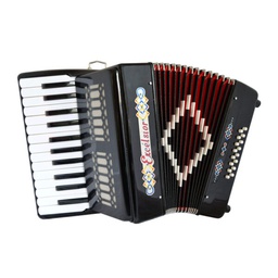 [1303E] Acordeon 25 Teclas 16 Bajos Negro Excel