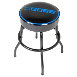 [BBS-24] Banco Giratorio Color negro Logo Boss Azul 24" altura