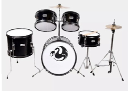 [CNBT013] Bateria Junior Negro 5 Pzas Aro Century