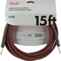 [0990820064] Cable Para Instrumento Fender 15ft Rojo Tweed