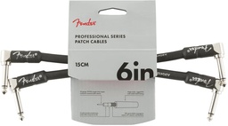 [0990820023] Cable Para Instrumento Fender 6" 2 Pack Negro