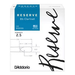 [DCR1025(10)] Caña Clarinete Sib Rico Reserve 2 1/2 (1pza)