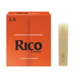 [RIA1025] Caña Sax Soprano Rico 2 1/2 (10)