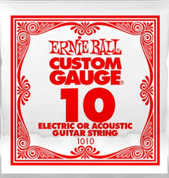 [1010(6)] Cuerda Guitarra Electrica 0.010 Ernie Ball "Custom"-- 1010(6)