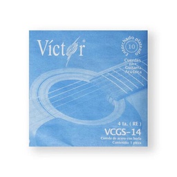 [14(10)] Cuerda Guitarra Acustica 4A Victor Acero 14(10)