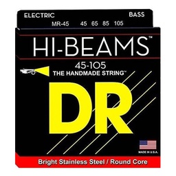 [MR-45] Juego De Cuerdas Para Bajo Electrico Medium 45-105 HI-BEAM DR-- MR-45